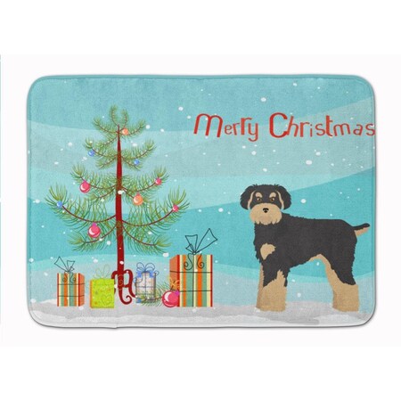 Carolines Treasures Schnoodle Christmas Tree Machine Washable Memory Foam Mat CK3866RUG